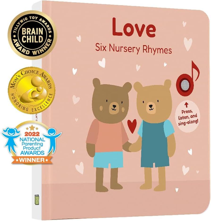 Cali's Books Love Nursery Rhymes Sound Book for Babies and Toddlers | Valentines Day Books for To... | Amazon (US)