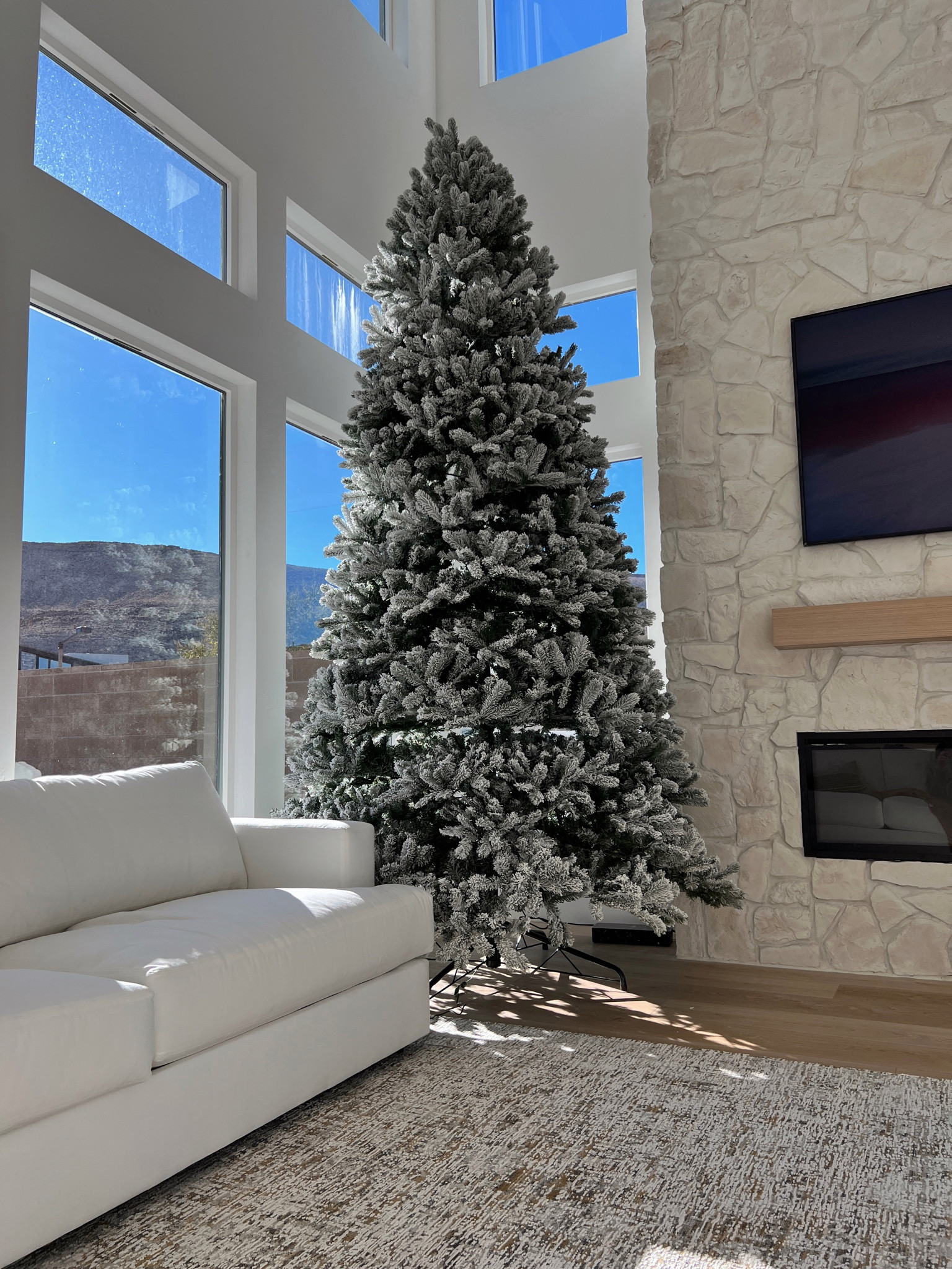 12ft flocked Christmas tree on sale 



#LTKHoliday #LTKhome