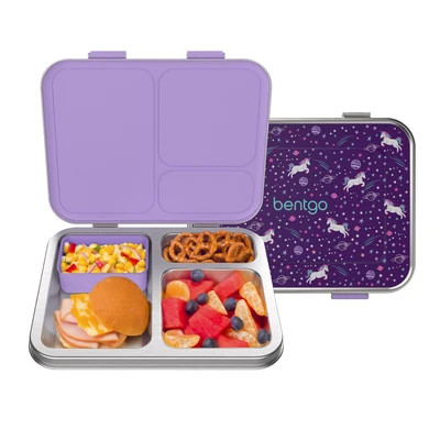 Bentgo Kids Stainless Steel Prints Lunch Box | Bentgo