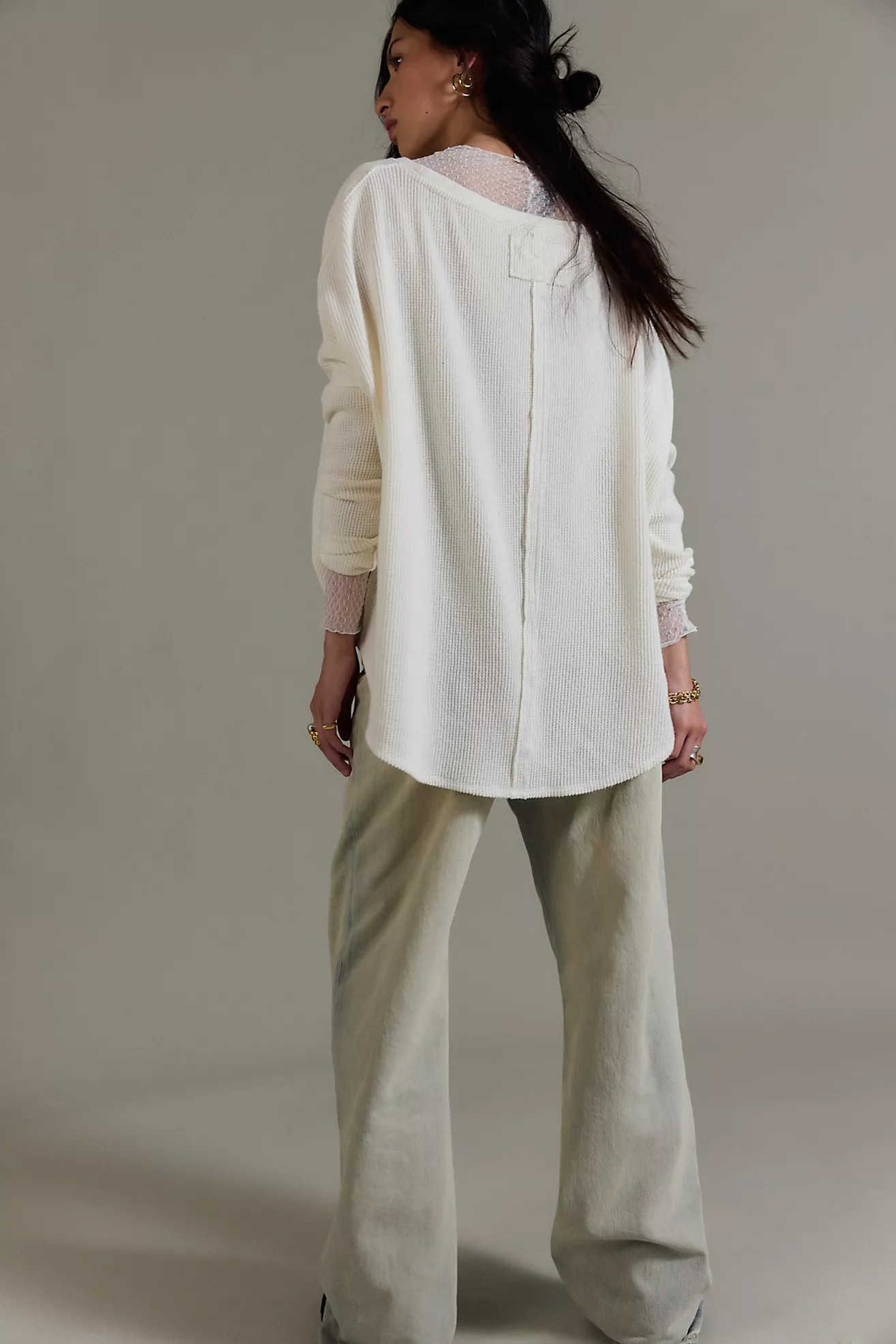 We The Free Latte Blues Solid Thermal | Free People (Global - UK&FR Excluded)