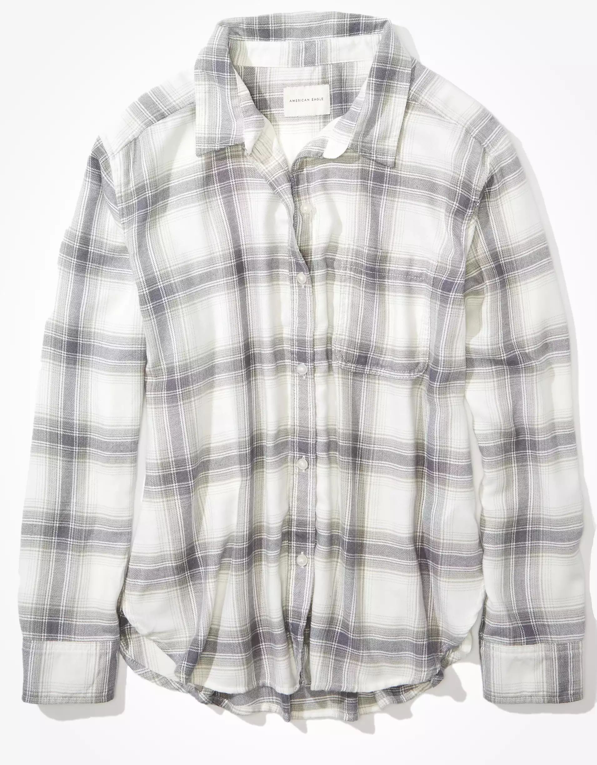 AE Plaid Button Up Shirt | American Eagle Outfitters (US & CA)