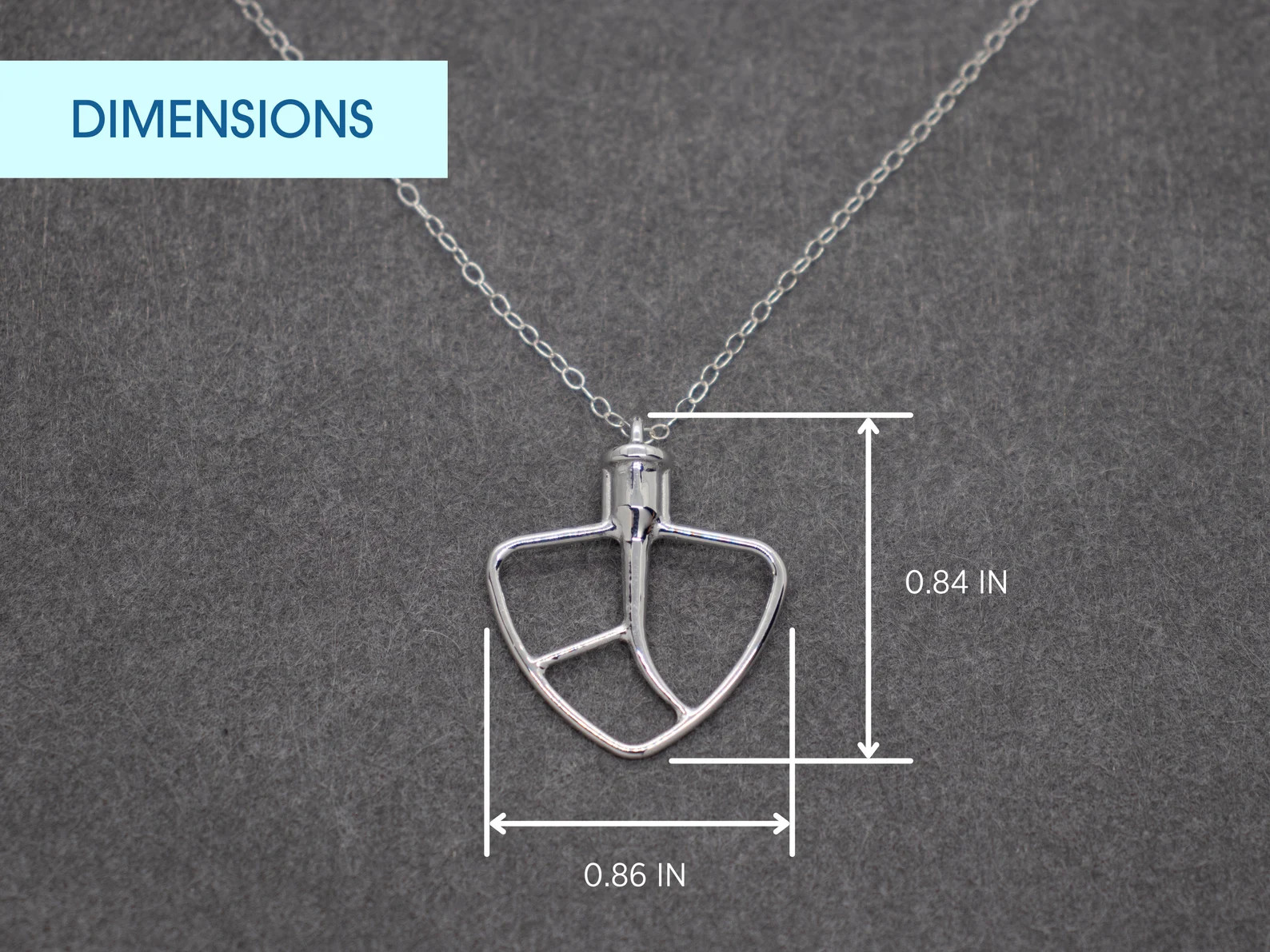 KitchenAid Style Beater Pendant, 3D Printed Mixer Necklace Baking Gift, Sterling Silver Baking Je... | Etsy (US)