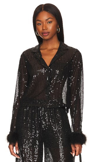 Collared Blouse in Black | Revolve Clothing (Global)