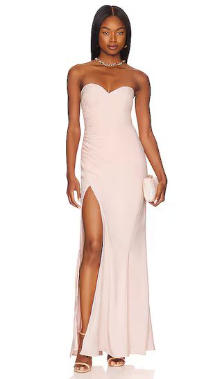The Kim Gown in Blush | Revolve Clothing (Global)