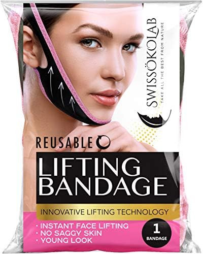 Reusable Face Slimming Strap Double Chin Reducer V Line Mask Chin Up Patch Chin V Up Contour Tigh... | Amazon (US)