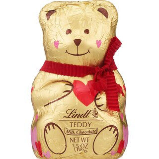 Lindt Milk Chocolate Teddy, Valentine's Chocolate Candy, 1 CT, 3.5 OZ | CVS Health