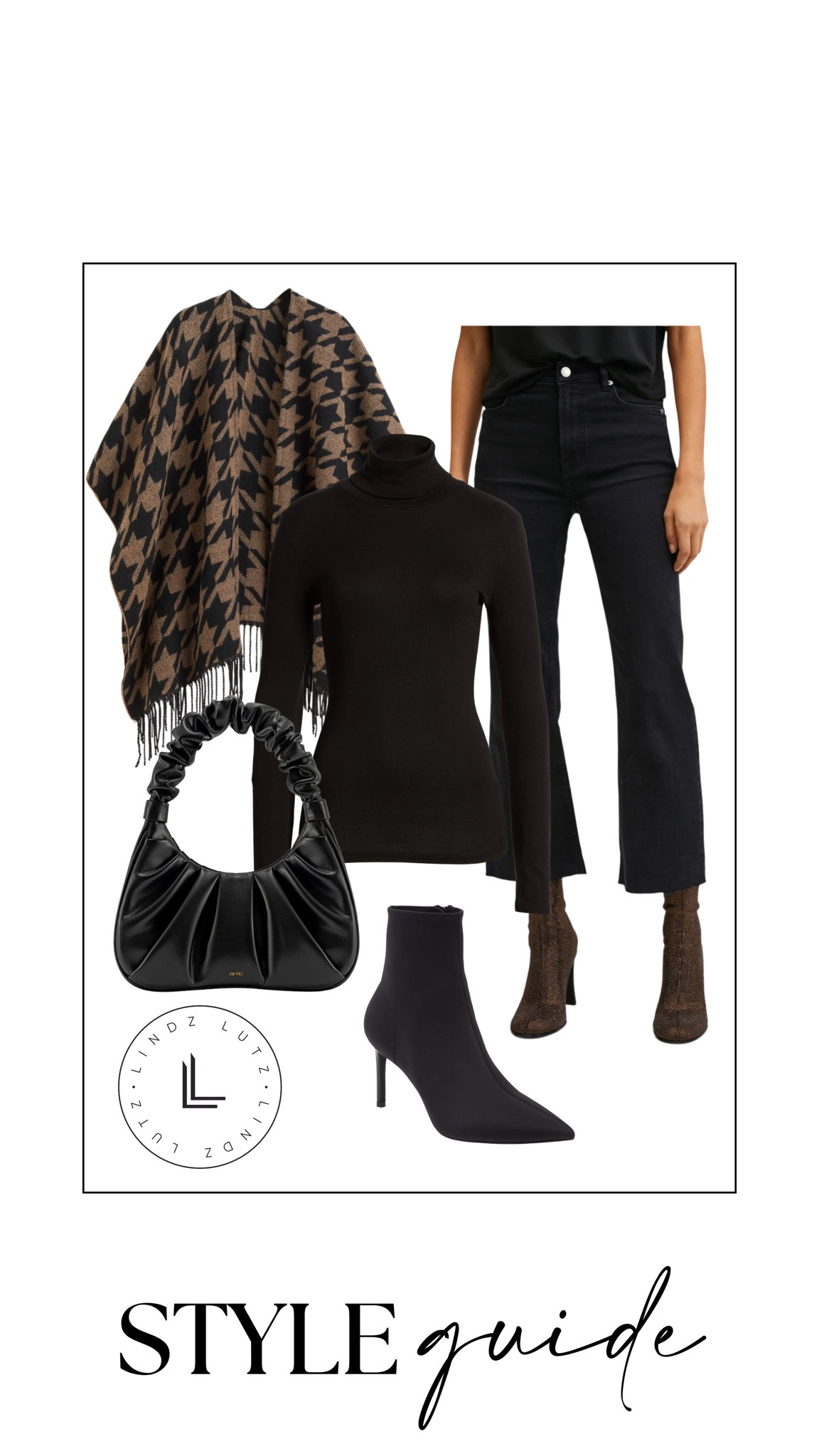 Fall outfit inspiration - fall outfits women - black booties - black jeans - black turtleneck sweater poncho and black purses



#LTKshoecrush #LTKitbag #LTKSeasonal