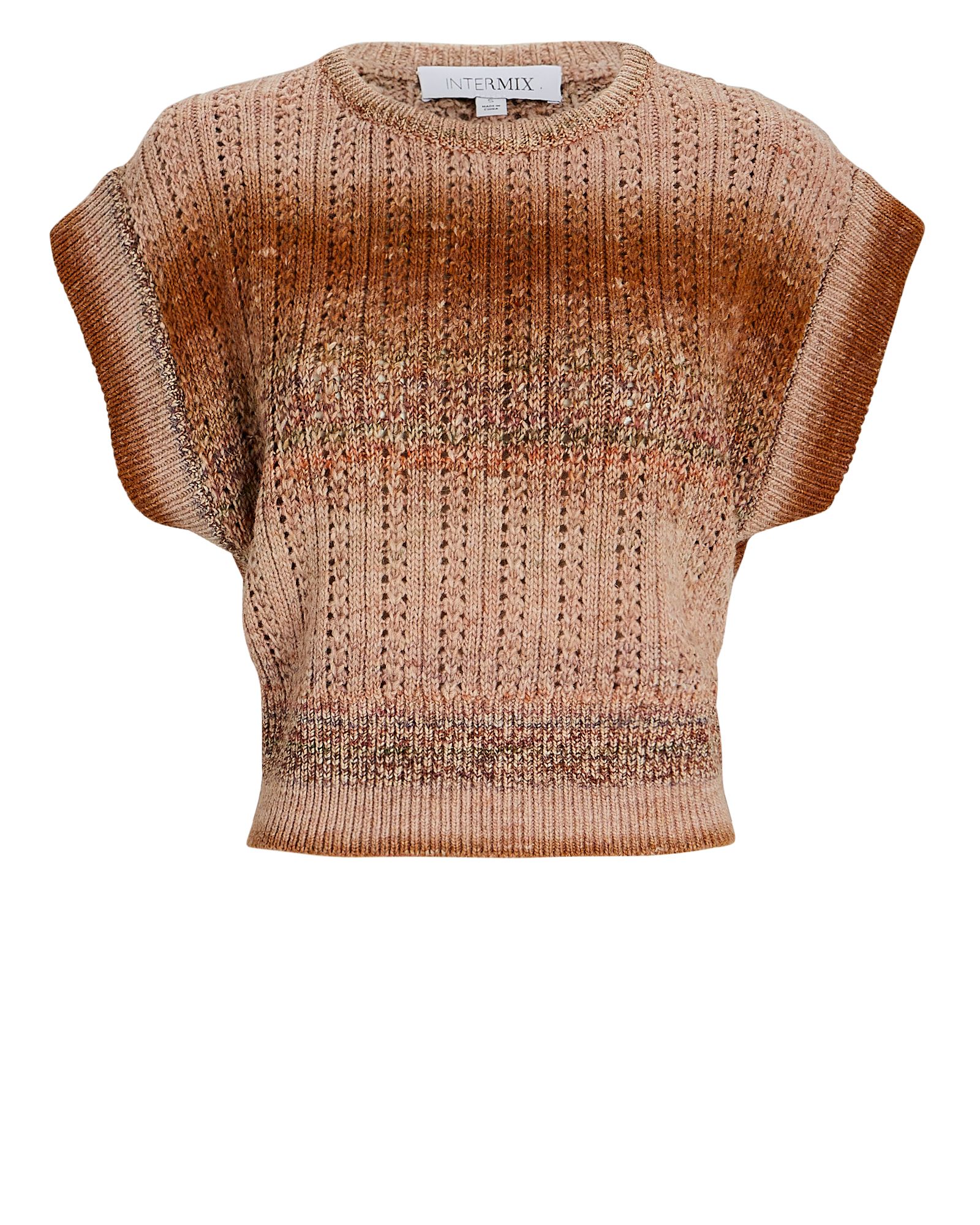 Erica Cropped Ombré Knit Sweater | INTERMIX
