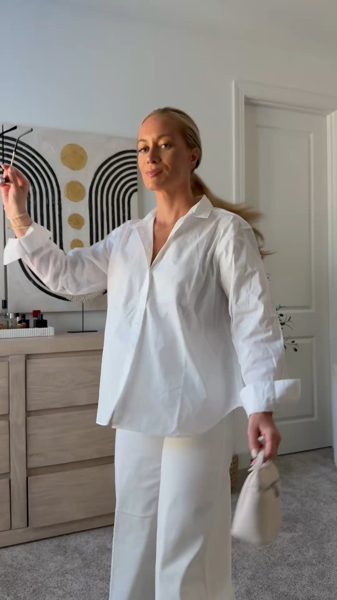 Monochromatic white look for spring! Use code MARISSAXSPANX for 20% off your order!