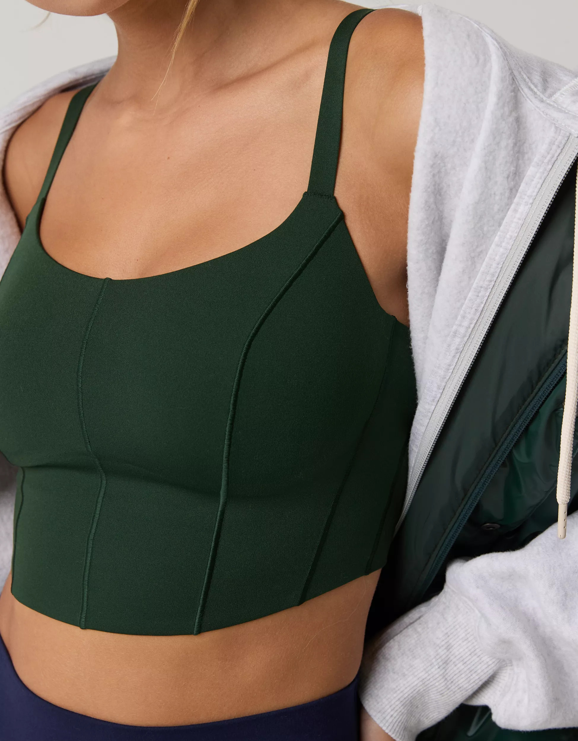 OFFLINE By Aerie Real Me Hold Up! Corset Sports Bra | Aerie