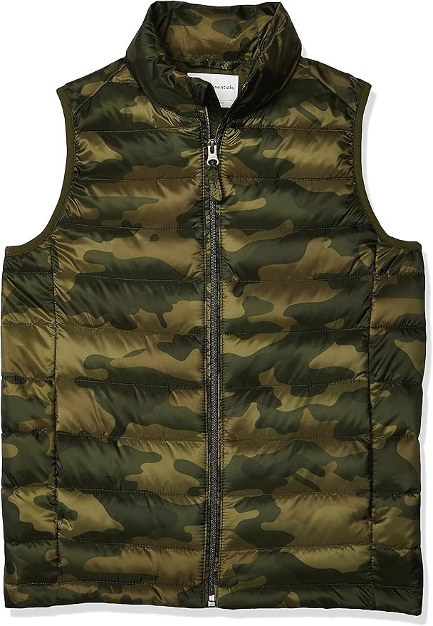 Amazon Essentials Boys and Toddlers' Lightweight Water-Resistant Packable Puffer Vest | Amazon (US)