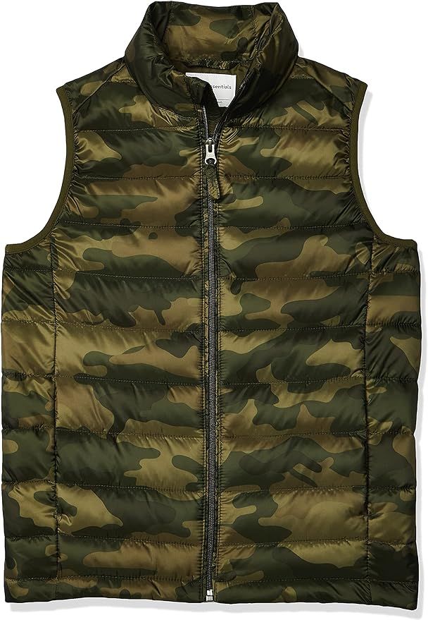 Amazon Essentials Boys and Toddlers' Lightweight Water-Resistant Packable Puffer Vest | Amazon (US)