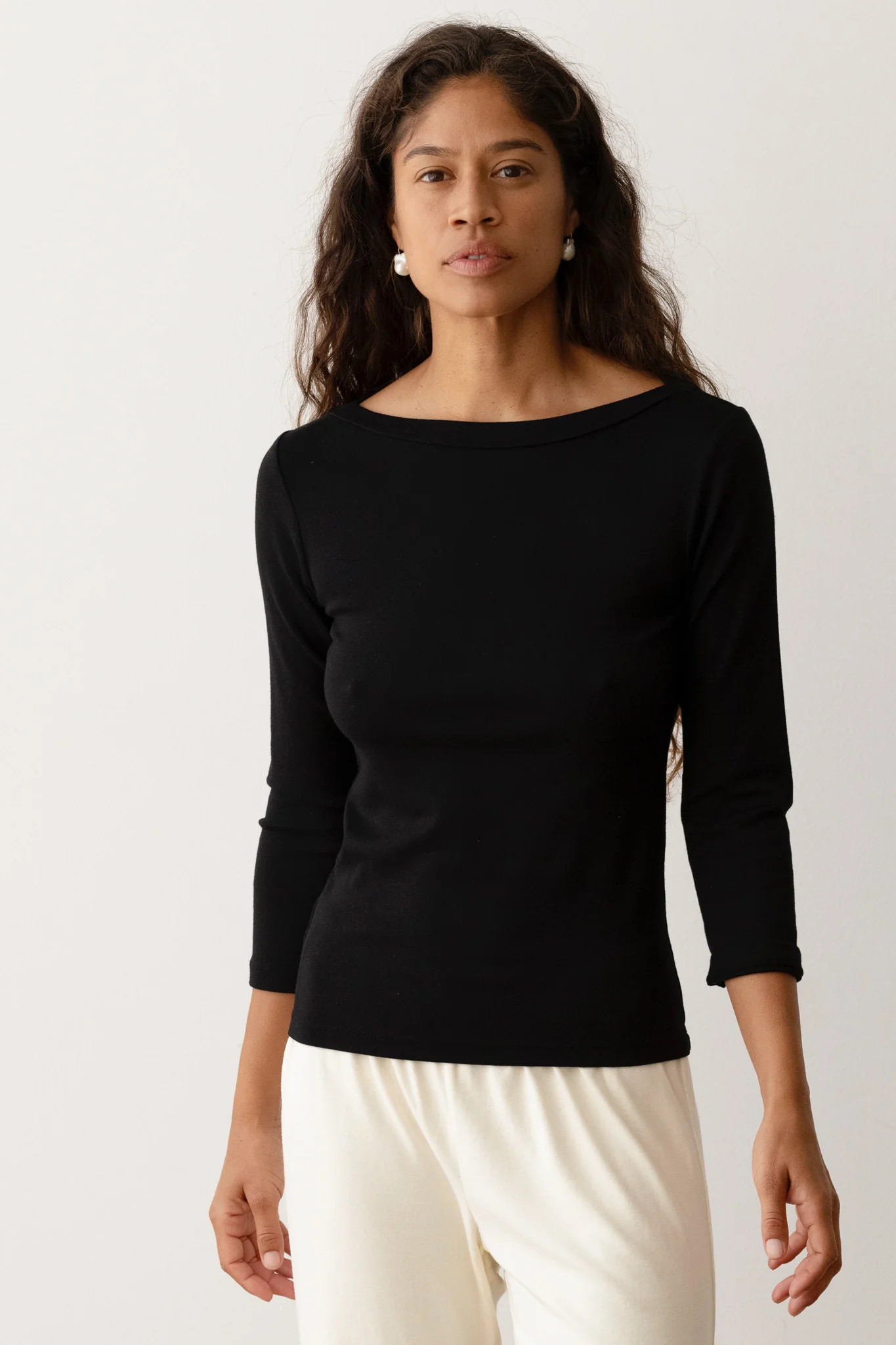 The Baby Rib Boat Neck | DONNI.