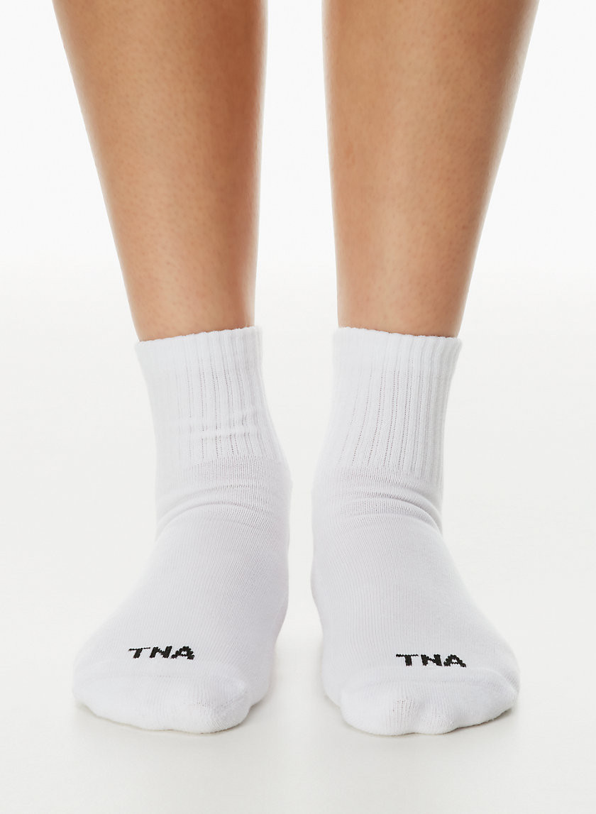 Tna Best-Ever Ankle Socks 3-Pack in White size XS/Small | Cotton/Nylon/Polyester | Aritzia