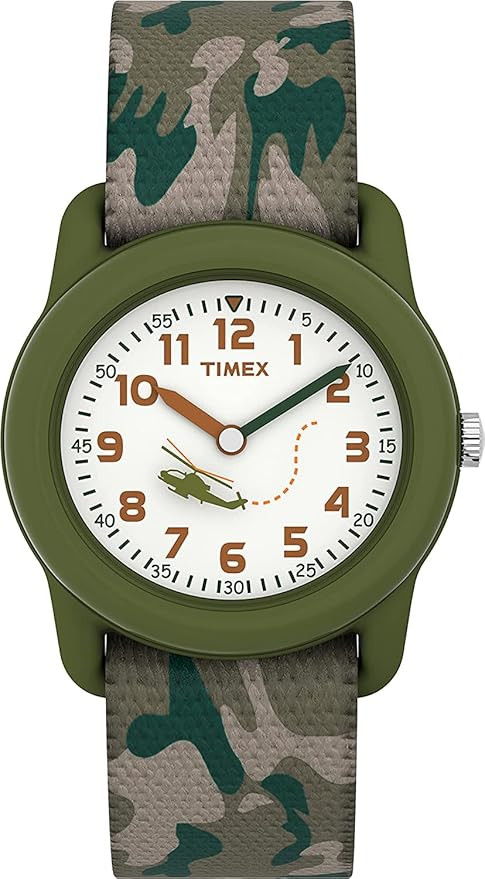 Amazon.com: Timex Boys T78141 Time Machines Green Camo Elastic Fabric Strap Watch : Timex: Clothi... | Amazon (US)
