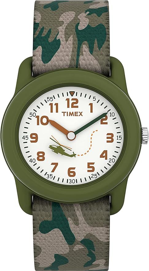Amazon.com: Timex Boys T78141 Time Machines Green Camo Elastic Fabric Strap Watch : Timex: Clothi... | Amazon (US)