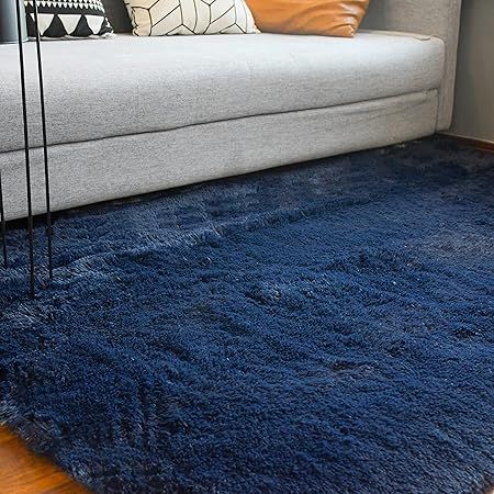 PAGISOFE Ultra Soft Fluffy Shaggy Area Rugs for Living Room 6' x 8' 4", Shaggy Fur Floor Carpets and | Amazon (US)