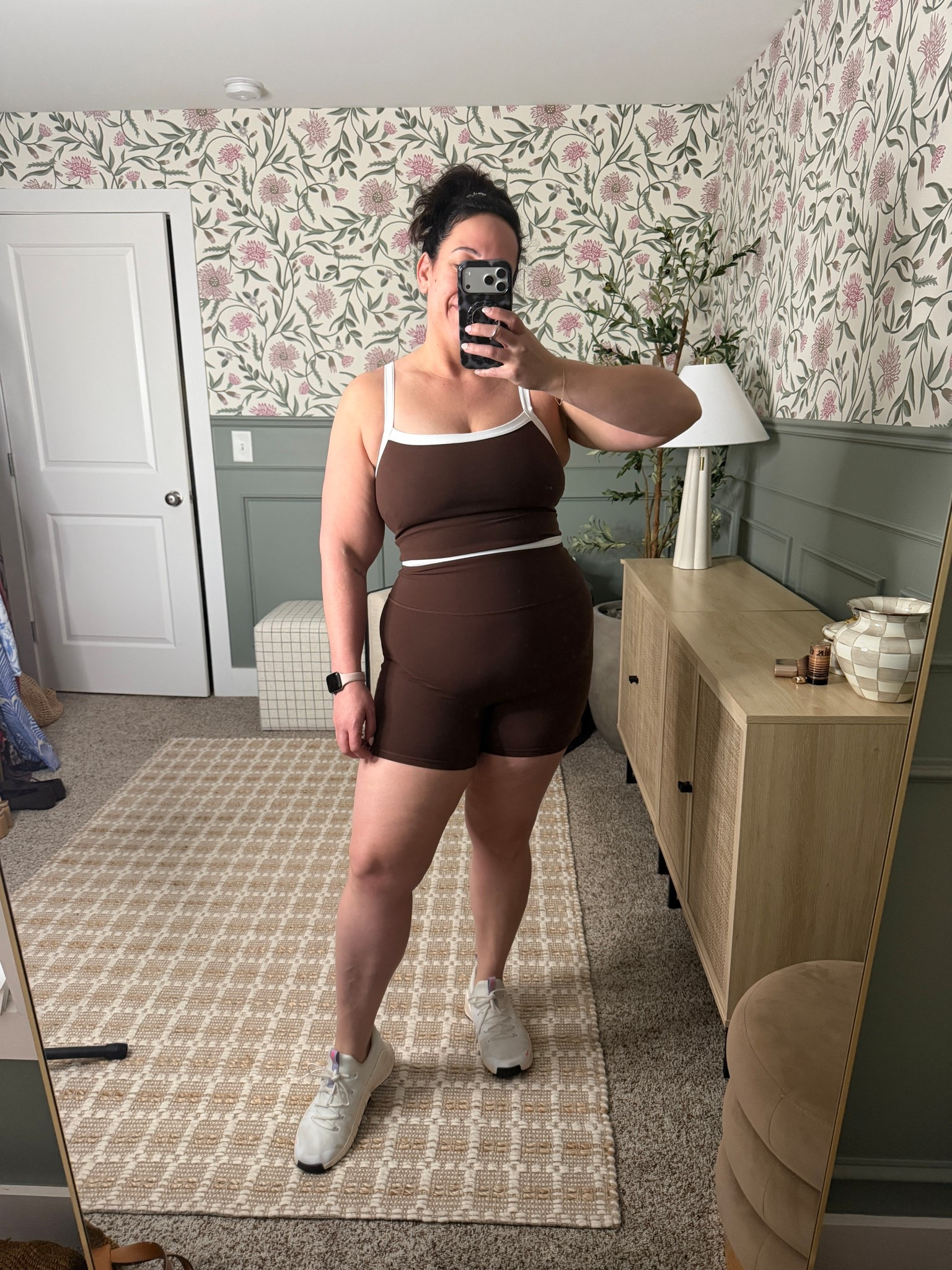 On sale this weekend! Wearing size large in top & xl on bottoms (stretchy not compression) 

#LTKfitnessgoals #LTKootd #LTKMidsize