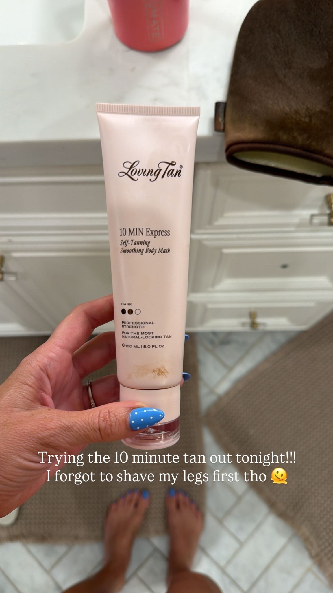 Trying the 10 minute tan out tonight!!!
I forgot to shave my legs first tho 🫠