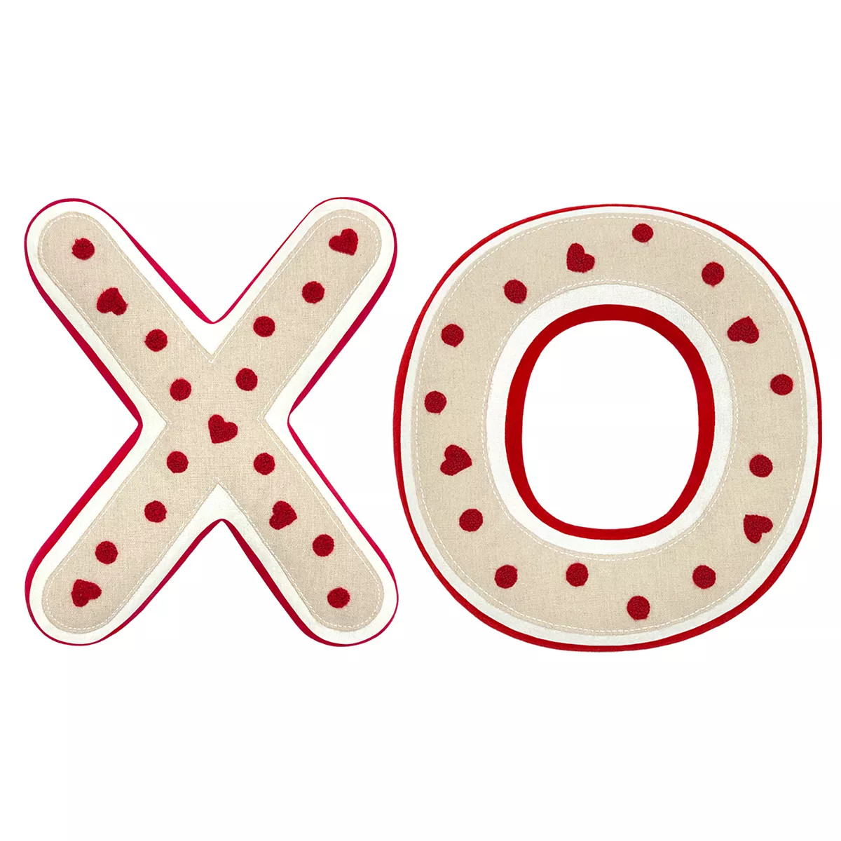 Celebrate Together Valentine's Day Linen Xo Shaped 2-Pack Pillows | Kohl's