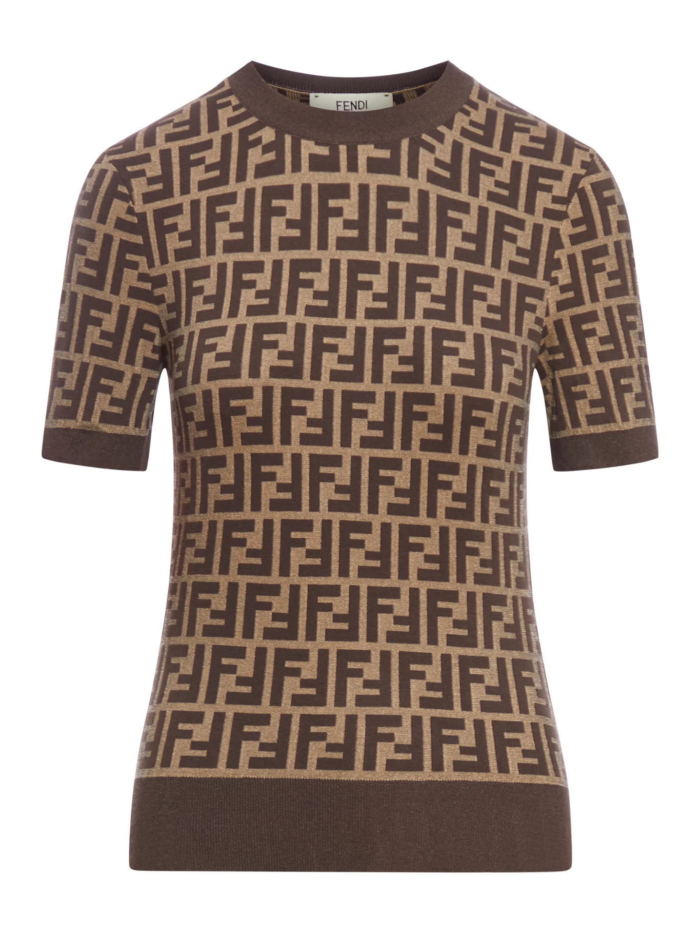 BROWN FF COTTON SWEATER - Fendi - Woman | Suitnegozi INT