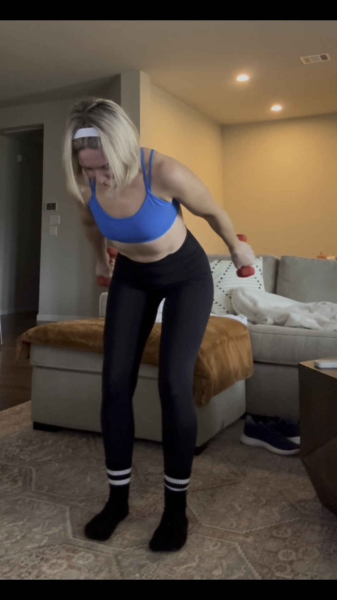 Workout at home / home workout 

a favorite pair of yoga leggings - size XS 

Sticky socks come in a 3 pack 

Hand weights 

Resistance bands 



#ltkover40 #ltksalealert #ltkactive 

#LTKFitness #LTKFindsUnder50 #LTKVideo