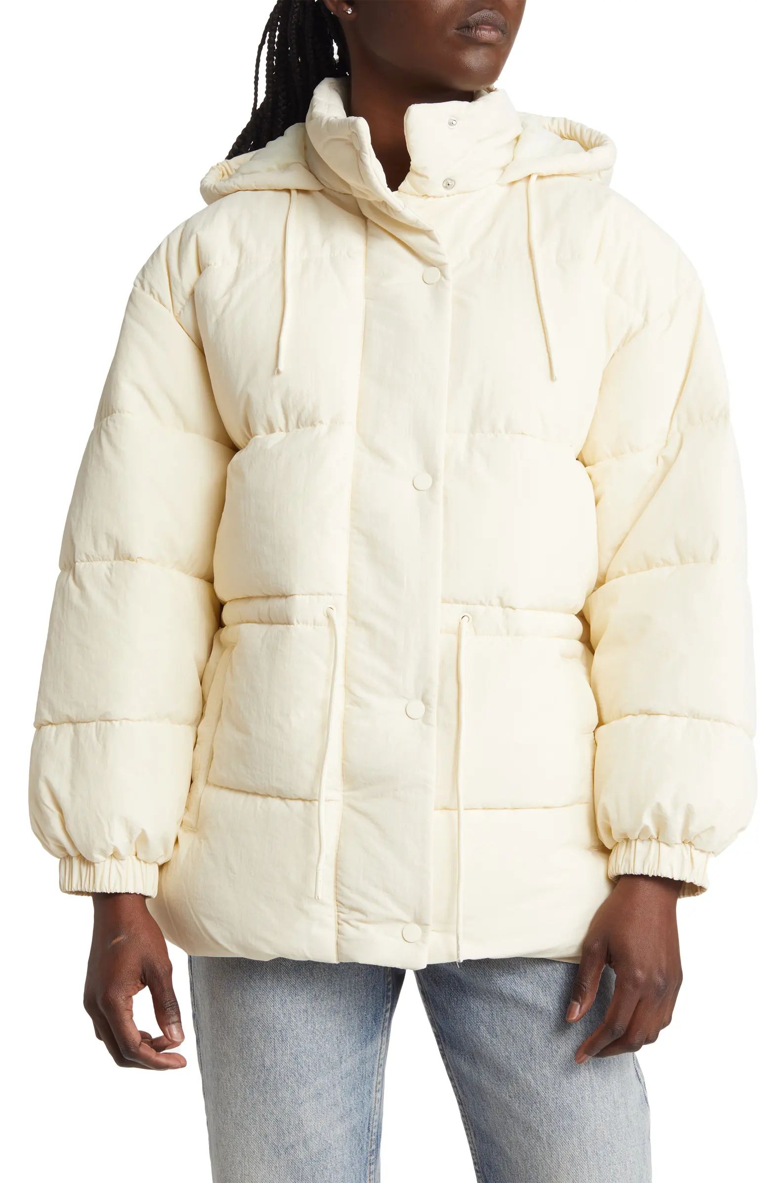Topshop Hooded Puffer Jacket | Nordstrom | Nordstrom