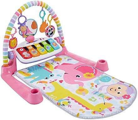 Fisher-Price Deluxe Kick & Play Piano Gym, Pink | Amazon (US)
