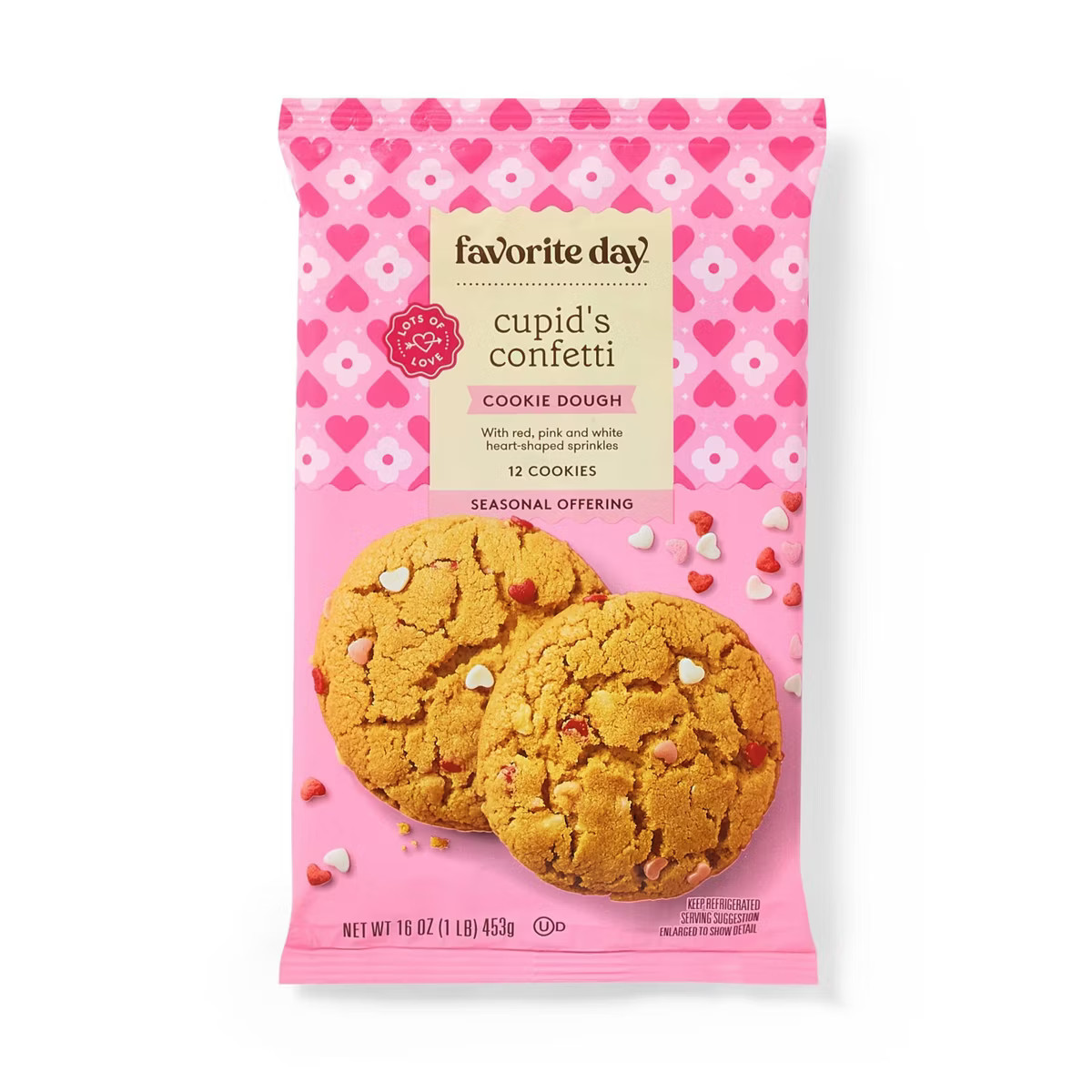 Valentine's Sprinkle Sugar Cookie - 16oz/12ct - Favorite Day™ | Target