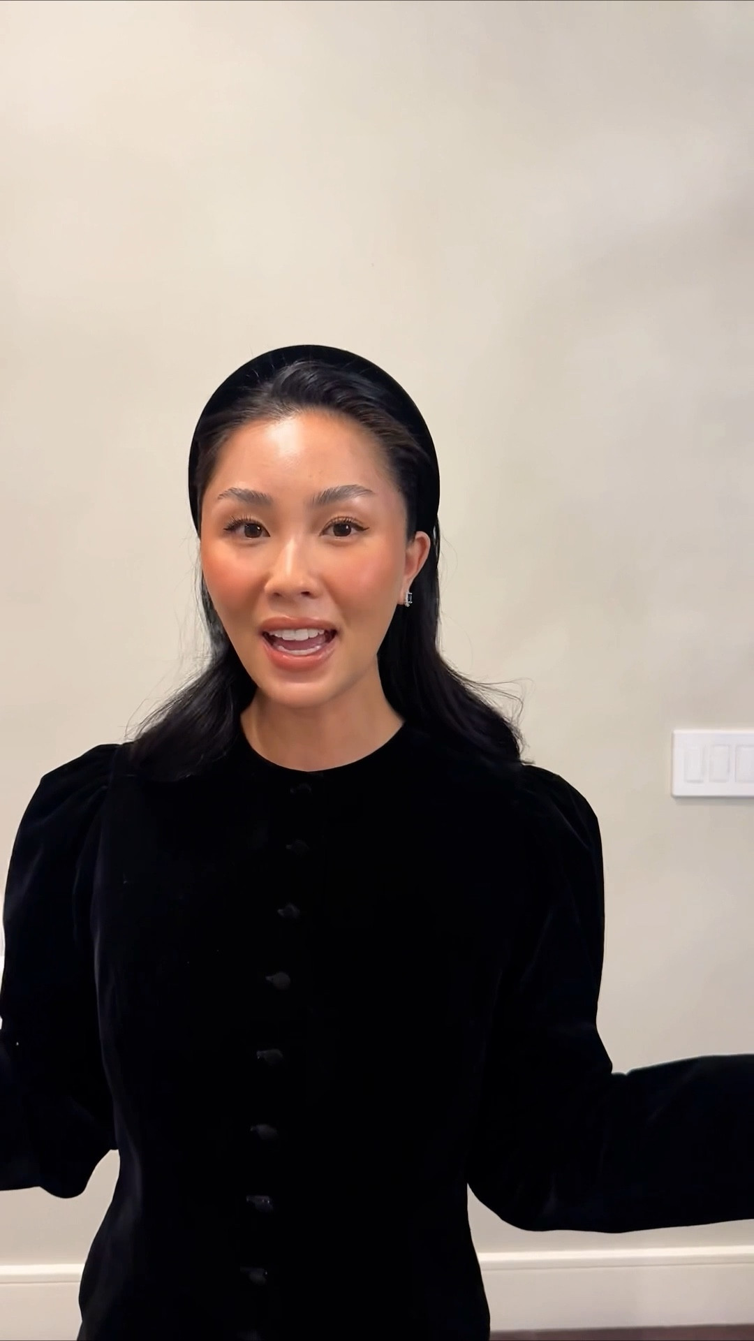 Velvet Button Front Puff Long Sleeve Jacket that is perfect for holiday season. Can wear with denim or dress up with a silk skirt and heels. Truly such a timeless piece! I took mine in a size 2! 

#LTKootd #LTKSeasonal #LTKHoliday