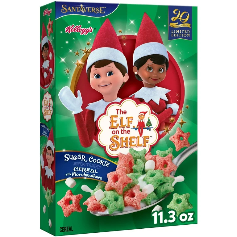 Kellogg's The Elf on the Shelf Cereal, Limited Edition, Sugar Cookie with Marshmallows, 11.3oz Bo... | Walmart (US)
