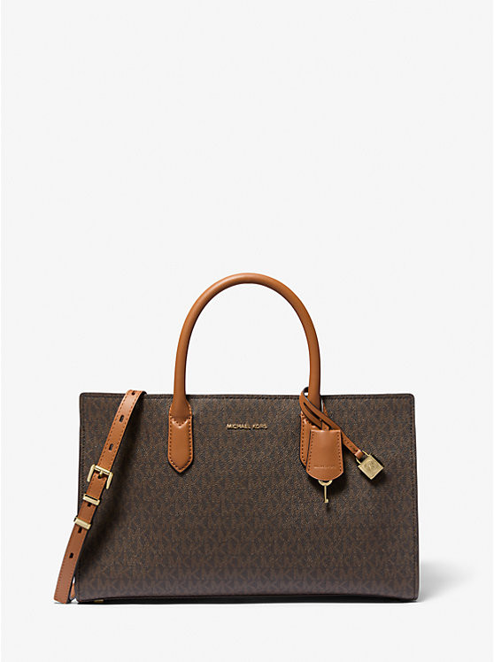 Scarlett Medium Signature Logo Satchel | Michael Kors US