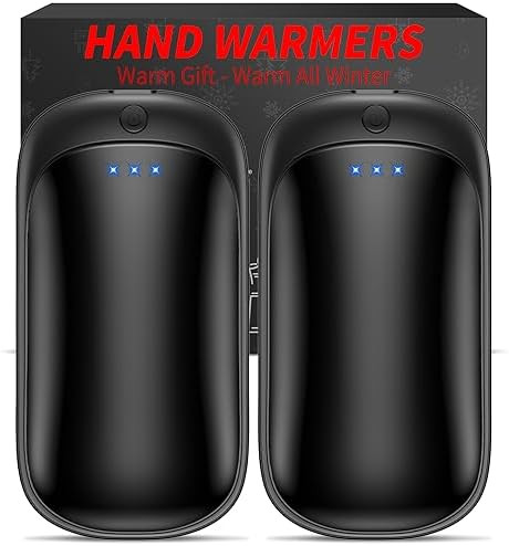 2 Pack Hand Warmers Rechargeable, Portable Electric Hand Warmers Reusable, USB 2 in 1 Handwarmers... | Amazon (US)