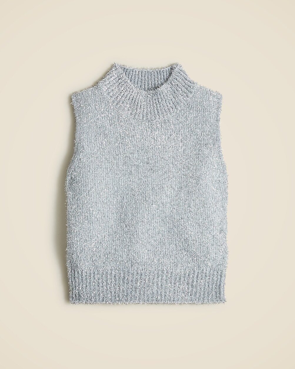 Textured metallic sweater shell | J. Crew US