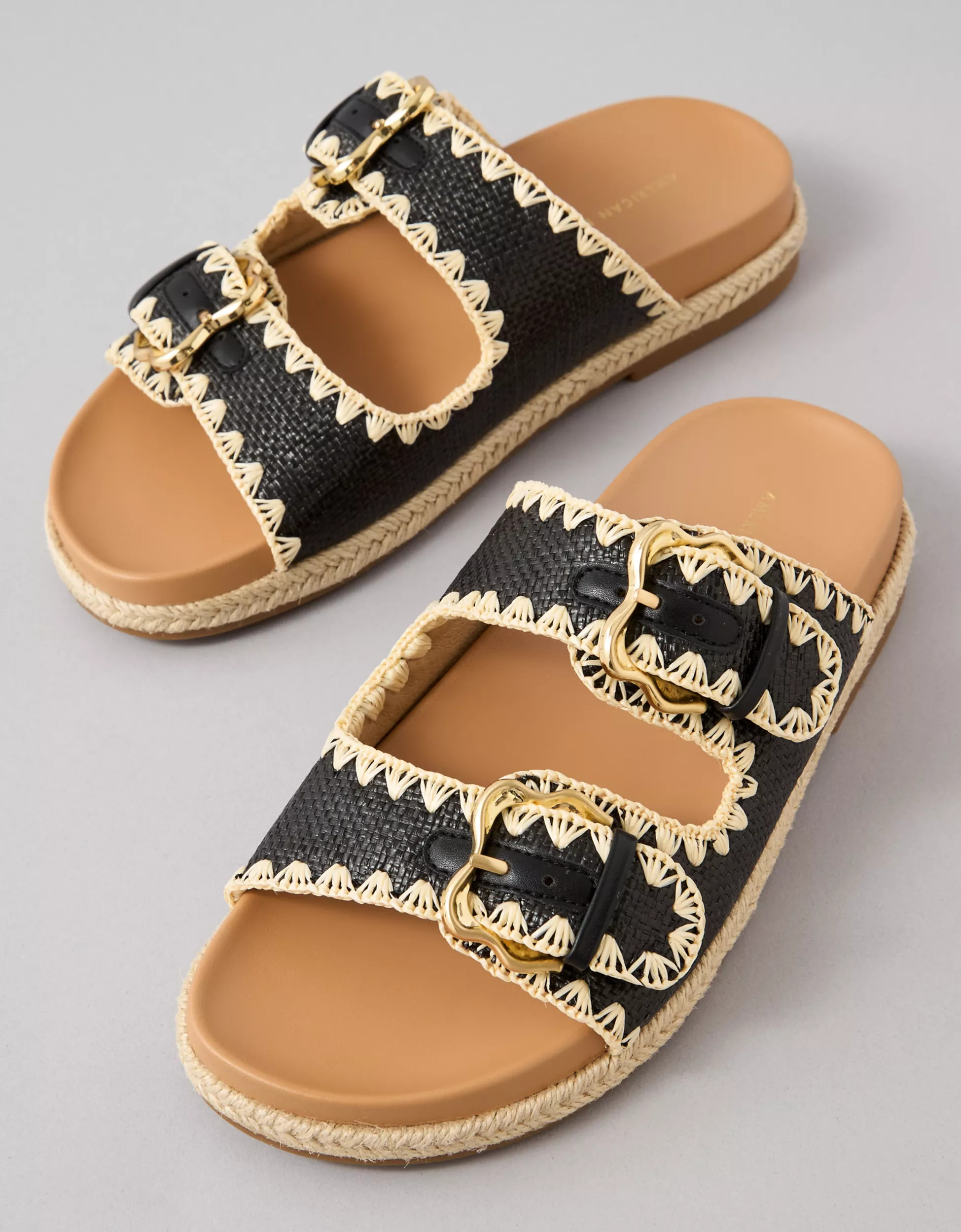 AE Stitched Slide Sandal | American Eagle Outfitters (US & CA)