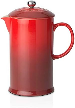 Le Creuset Stoneware Cafetiere with Metal Press, 750 ml - Cerise | Amazon (US)