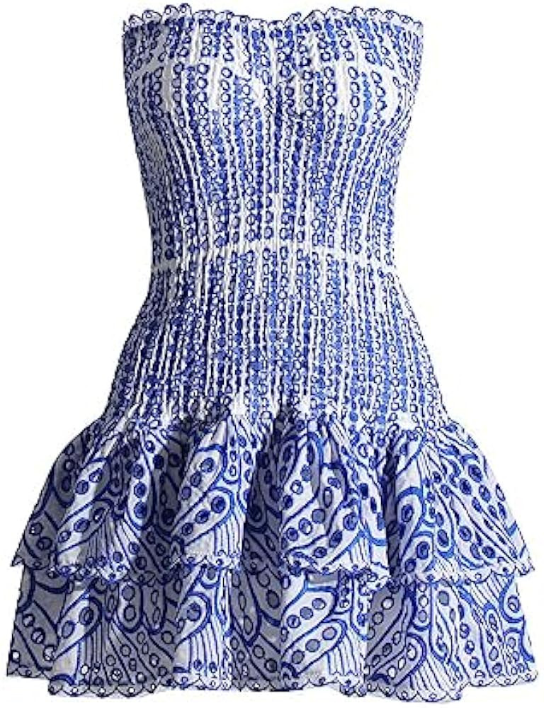 YELLOOP Vintage Dress for Women Y2k Dresses Tube Dress for Women Strapless Dress for Women Going ... | Amazon (US)