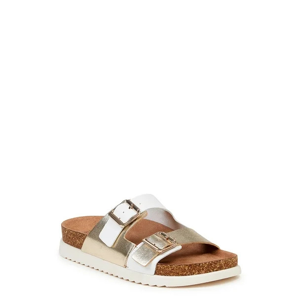Time and Tru Women's Platform Footbed Sandals | Walmart (US)