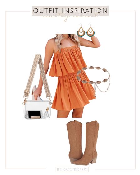 Country Concert Outfit Idea

Country concert  country concert outfit  rodeo outfit  spring outfit  spring style  romper  jumpsuit  cowboy boots  cowgirl  clear bag  accessories  western stylee

#LTKstyletip #LTKSeasonal