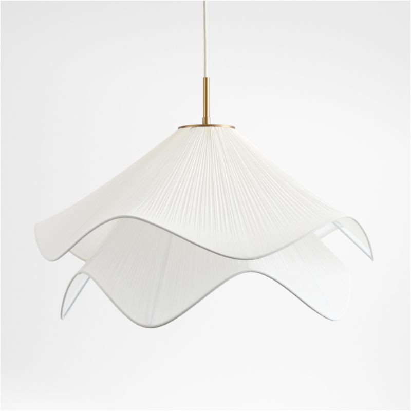 Lia Pendant Light with Shade + Reviews | Crate & Barrel | Crate & Barrel