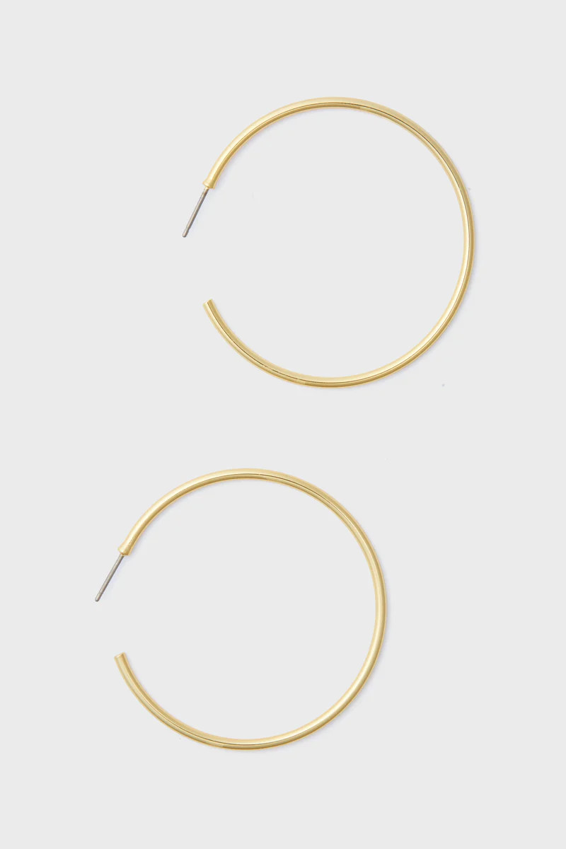 Gold Large Hoop Earrings | Tuckernuck (US)