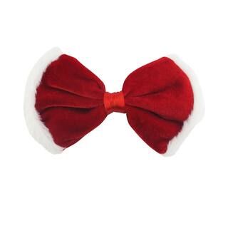 Red & White Fur Trim Hair Bow by Bead Landing™ | Michaels Stores