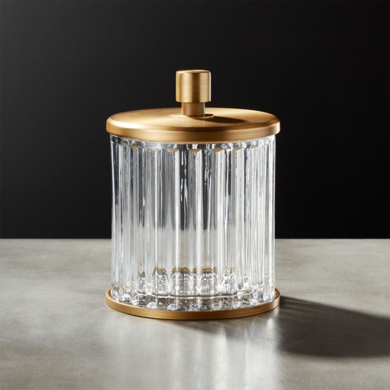 Ribbed Glass Canister + Reviews | CB2 | CB2
