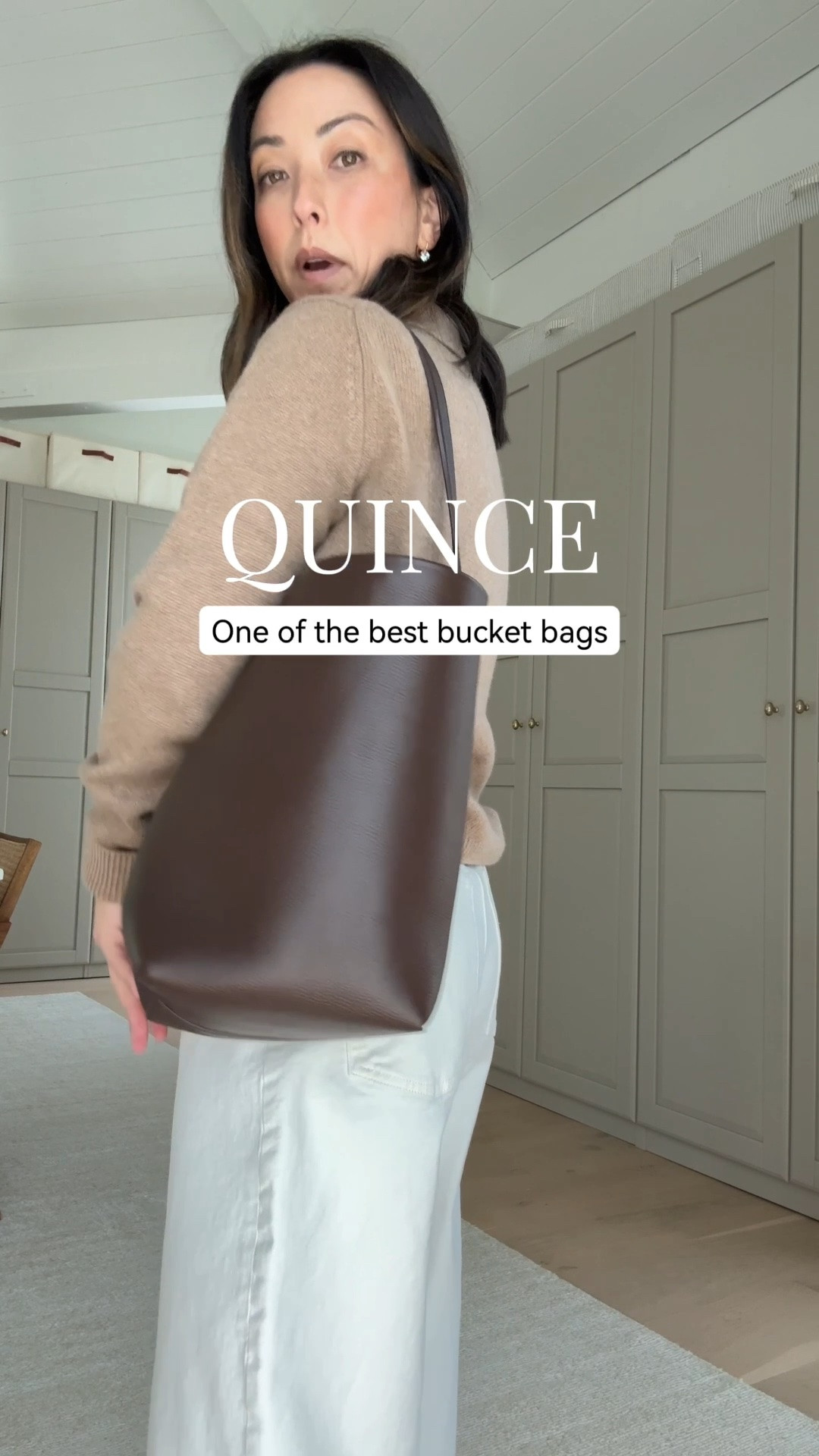 One of my favorite bags from Quince. I have it in multiple colors and love how roomy it is without feeling too oversized. Wearing a size small in the polo sweater.

#LTKmomlife #LTKPetite