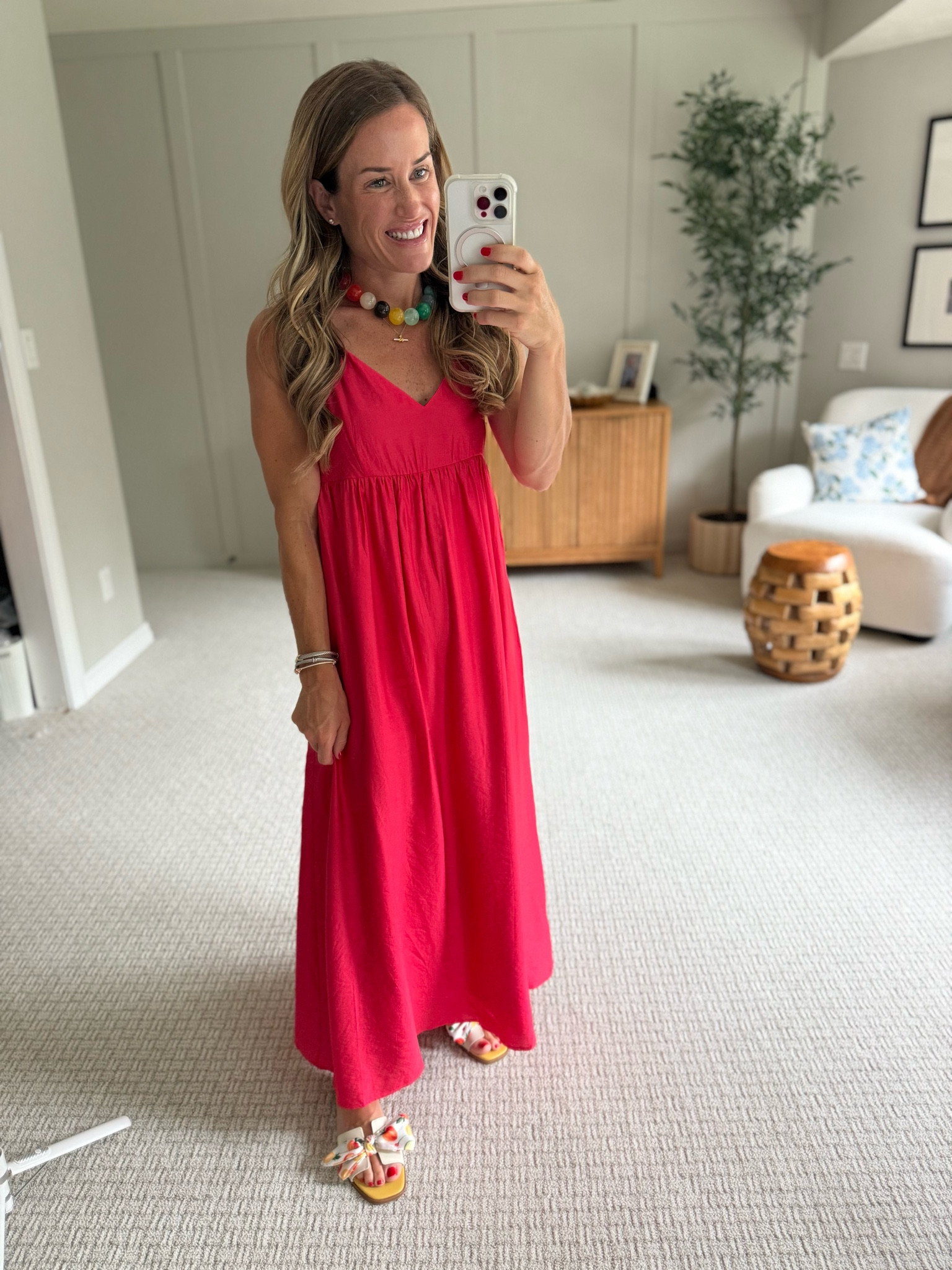 Walmart dress
Maxi dress
Summer outfit 
Floral slide sandals 
Wearing XS and comes with adjustable straps + pockets!

#LTKmomlife #LTKootd #LTKgrwm