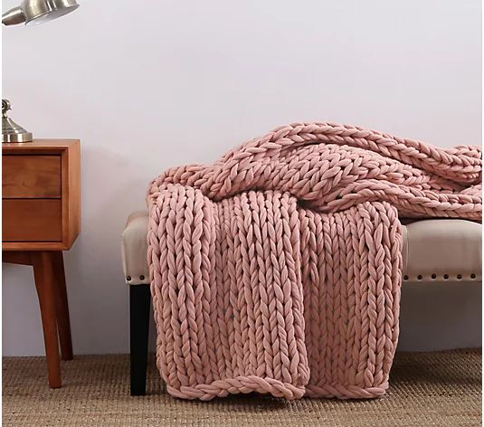 Berkshire Blanket Chunky Rope Knit Throw - QVC.com | QVC
