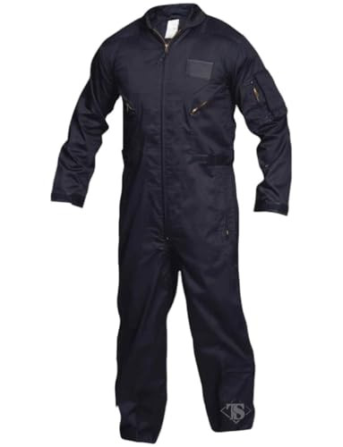 Tru-Spec 27-P Basic Flight Suit for Men - Durable Outerwear, Comfortable Design, Ideal for Aviation and Outdoor Activities, Navy - Large Regular | Amazon (US)