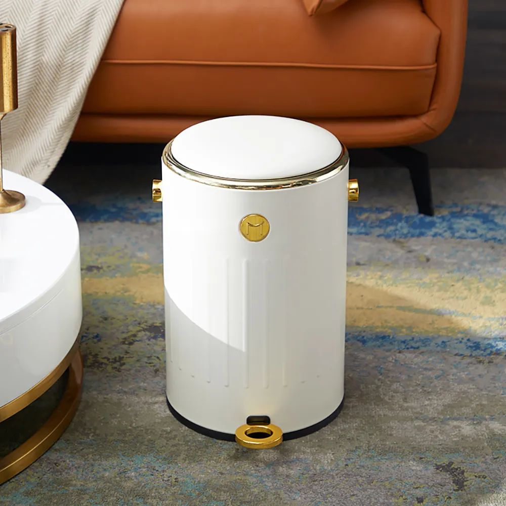 Modern Step On Kitchen Trash Can Odor-Free Trash Can with Handle | Homary.com