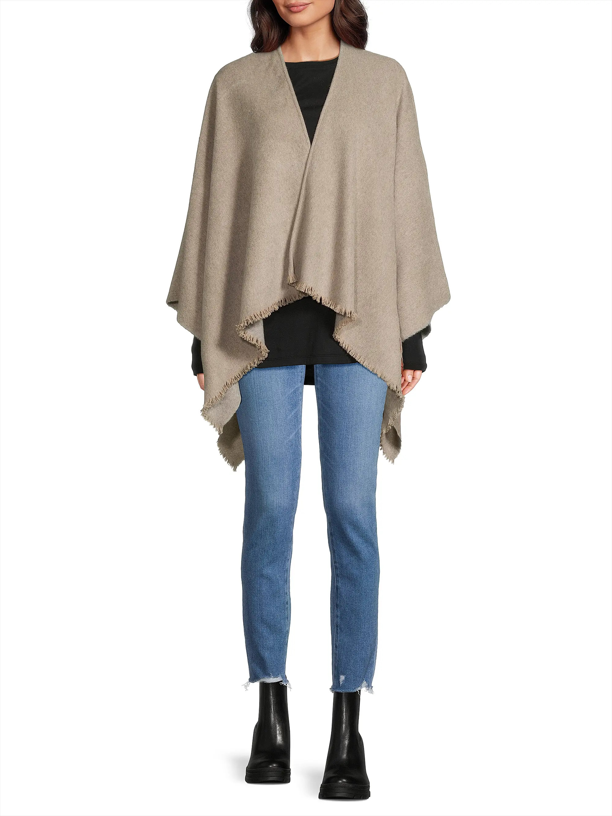 Ivy Cashmere Reversible Poncho | Saks Fifth Avenue
