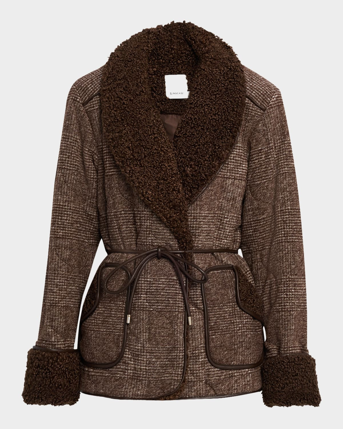 Rorie Plaid Sherpa-Lined Jacket | Neiman Marcus